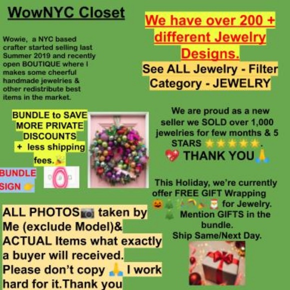 Floral Lemon Dangle Earrings - Picture 8 of 8